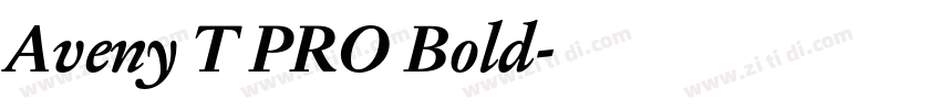 Aveny T PRO Bold字体转换